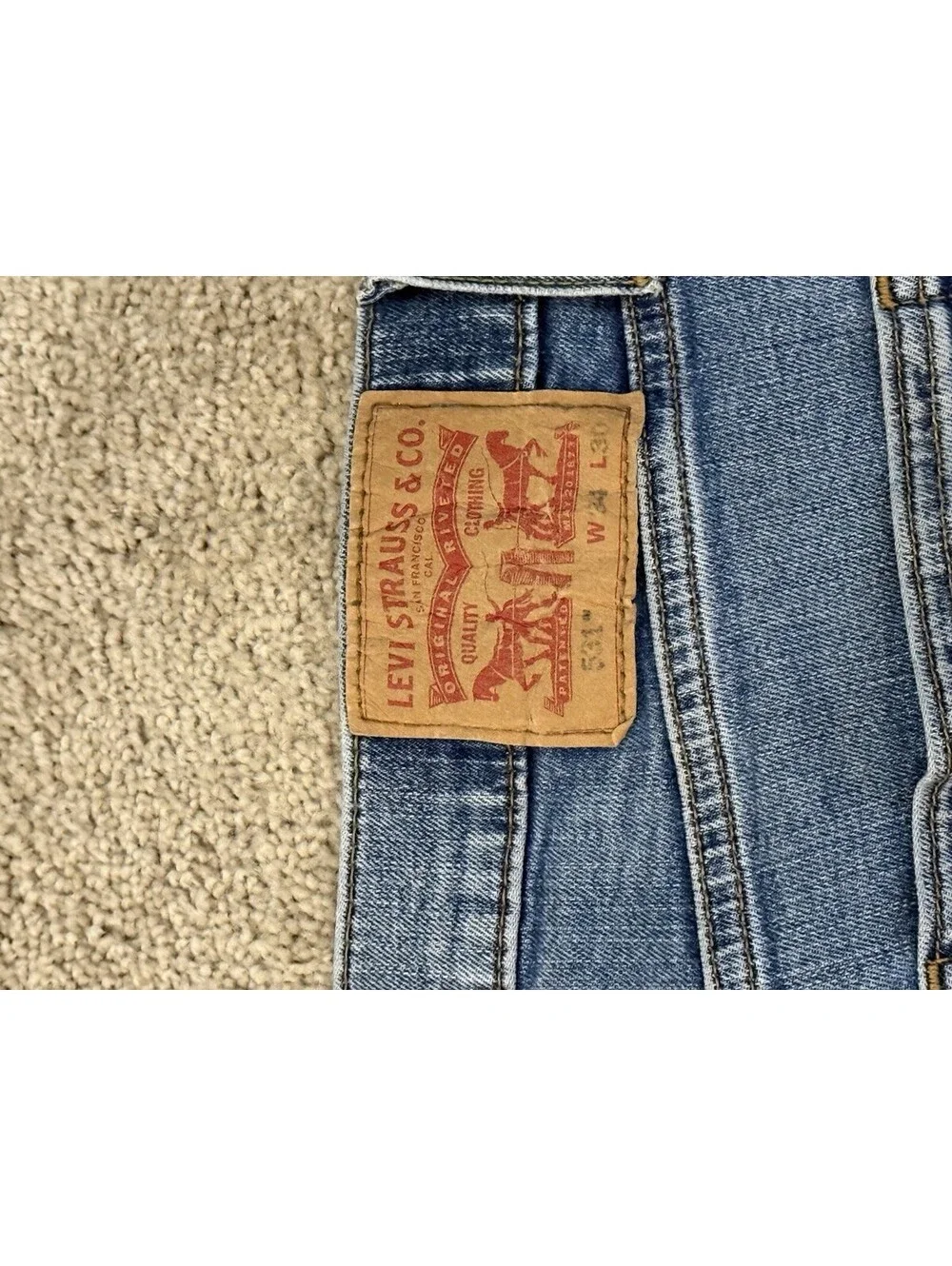 Levi’s 511 Slim Jeans Men’s W34 L30 Light Blue Wash Stretch Denim Pants